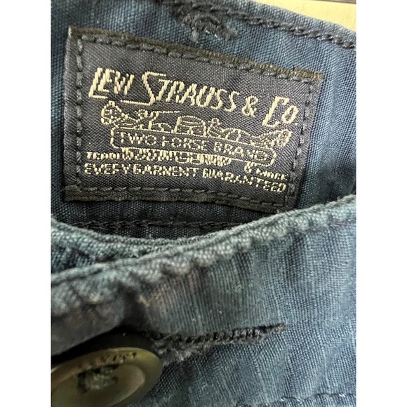 Levi Strauss & Co Cargo Shorts Men 34 Blue Ripstop Cotton Casual Utility C14 - Picture 3 of 16